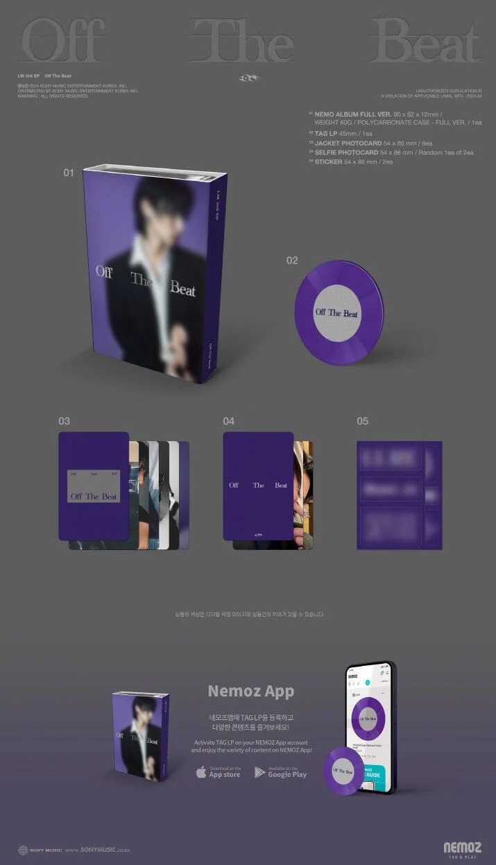 I.M (MONSTA X) - OFF THE BEAT (3RD EP) NEMO VER. - Image 2