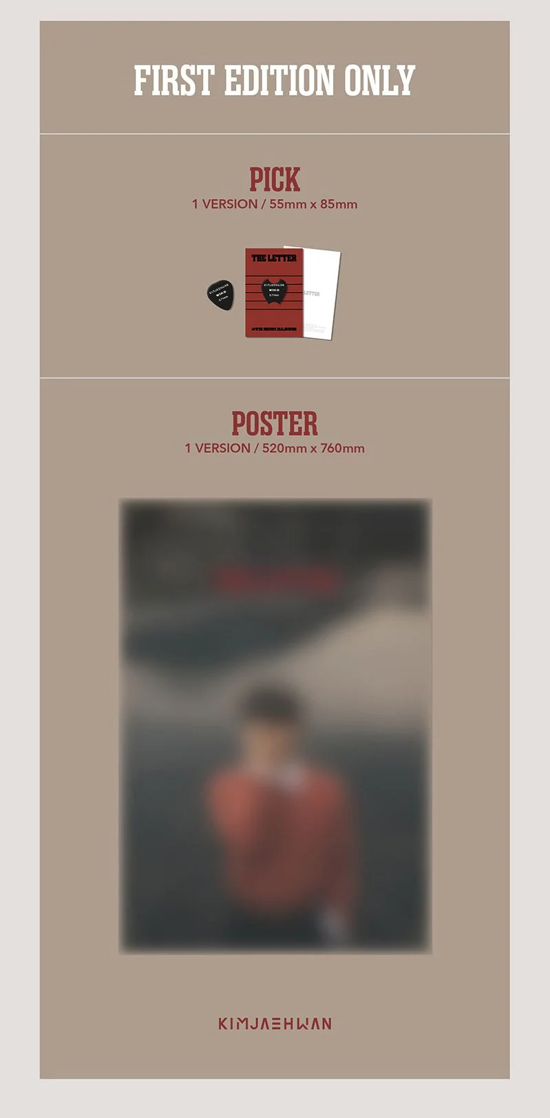 KIM JAE HWAN - THE LETTER (4th Mini) - Image 4