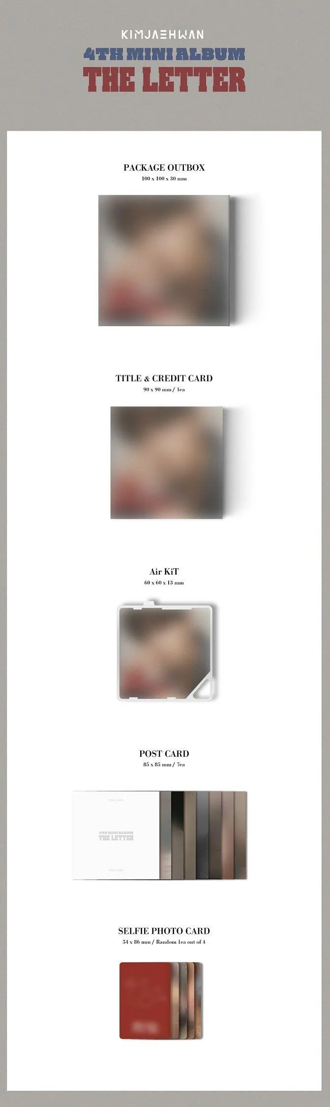 KIM JAE HWAN - THE LETTER (4th Mini) - Image 5