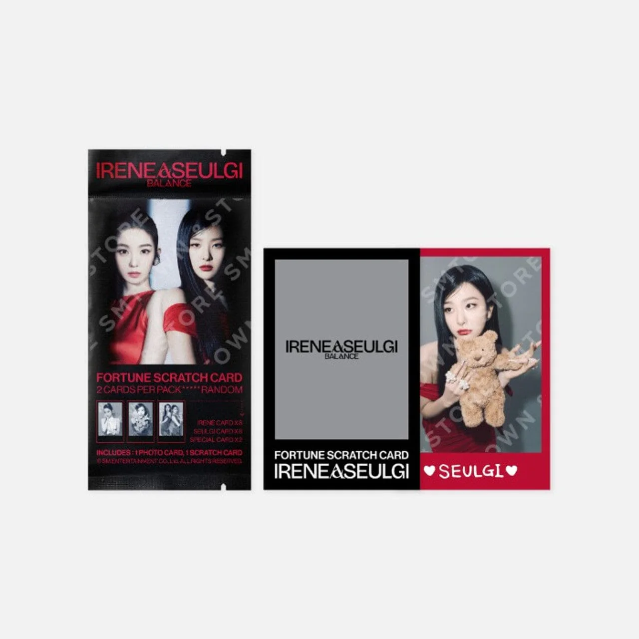 IRENE & SEULGI (RED VELVET) - FORTUNE SCRATCH CARD SET (CONCERT TOUR 'BALANCE' MD)