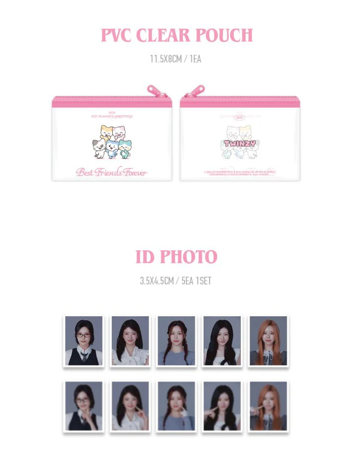 ITZY - 2026 SEASON'S GREETINGS (BEST FRIENDS FOREVER) + FANS SHOP Photocard Set - Image 9