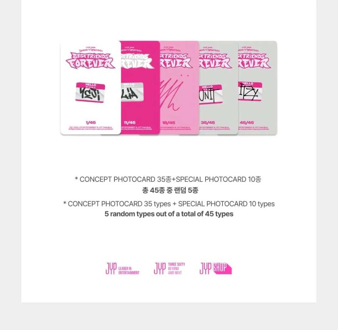 ITZY - TRADING CARD (2024 SEASONS GREETINGS 'BEST FRIENDS FOREVER') - Image 3