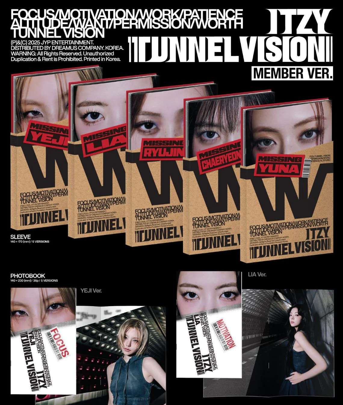 ITZY - TUNNEL VISION (MEMBER VER.) - Image 2