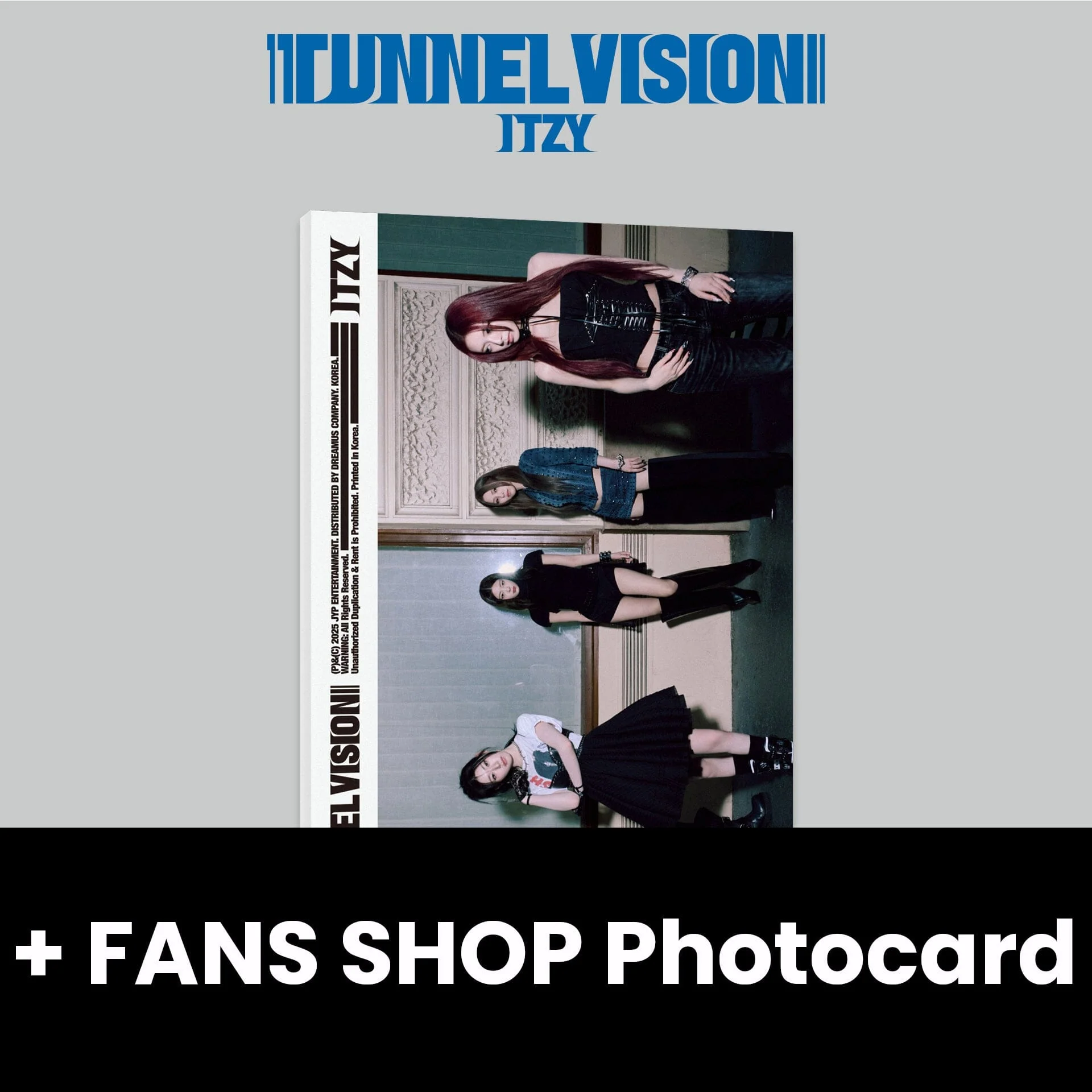 ITZY - TUNNEL VISION (PHOTOBOOK VER.) + FANS SHOP Photocard