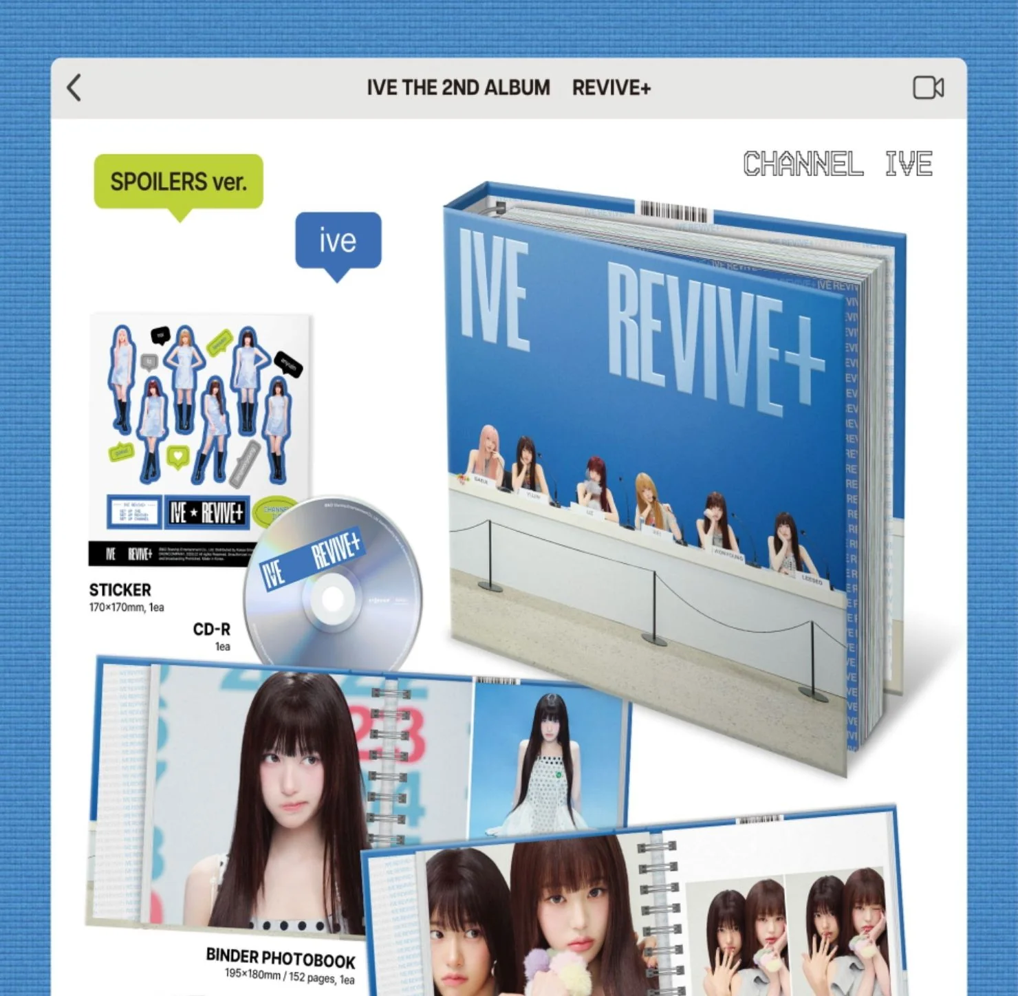 IVE - REVIVE+ (SPOILERS VER.) + Apple Music Photocard - Image 3