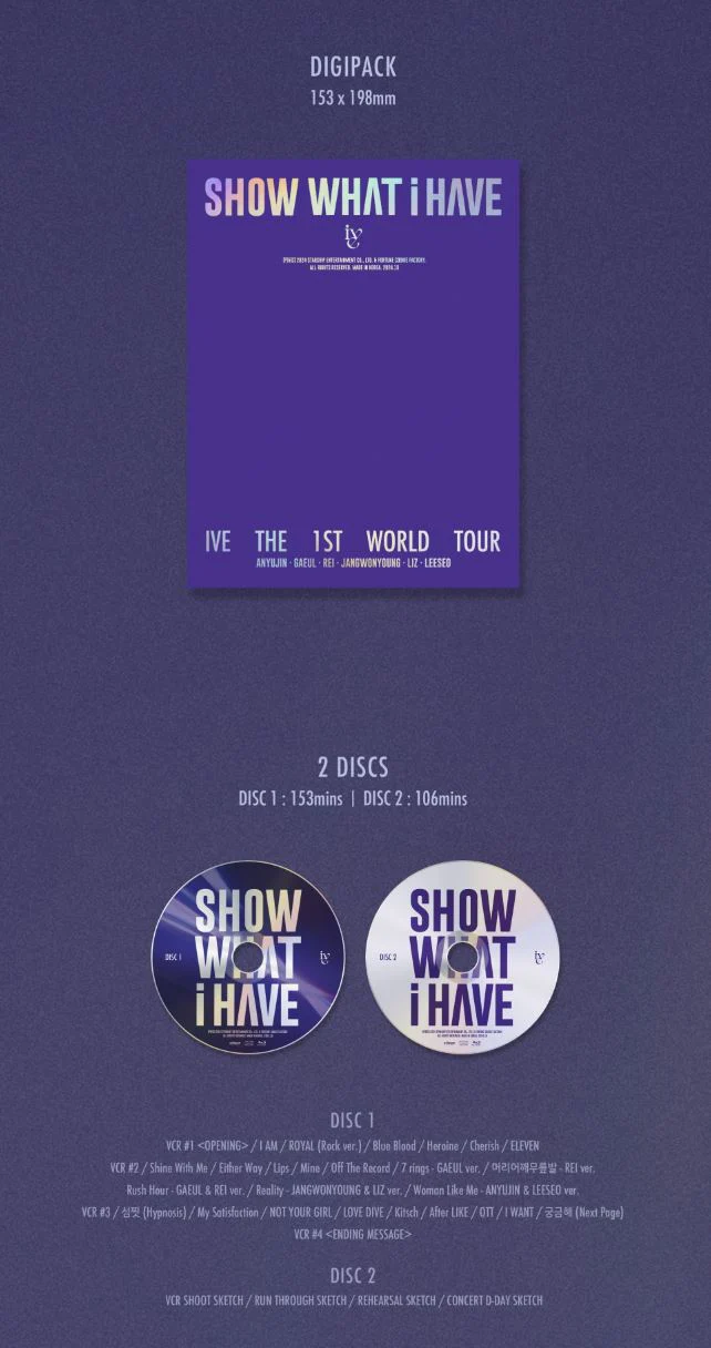 IVE - THE 1ST WORLD TOUR 'SHOW WHAT I HAVE' (DVD/ BLU-RAY/ KIT) - Image 13