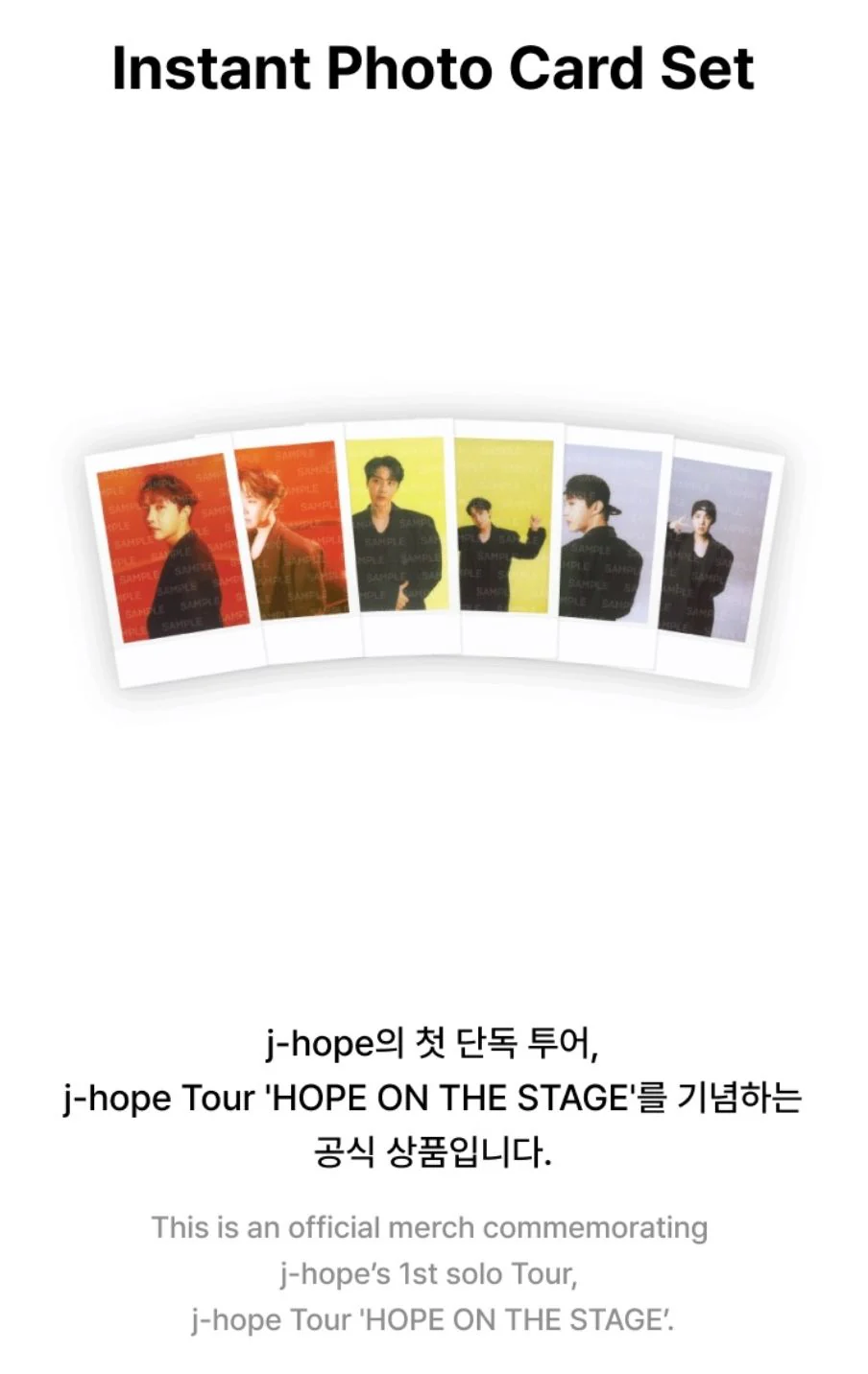 J-HOPE (BTS) - J-HOPE TOUR 'HOPE ON THE STAGE' MD - Image 2