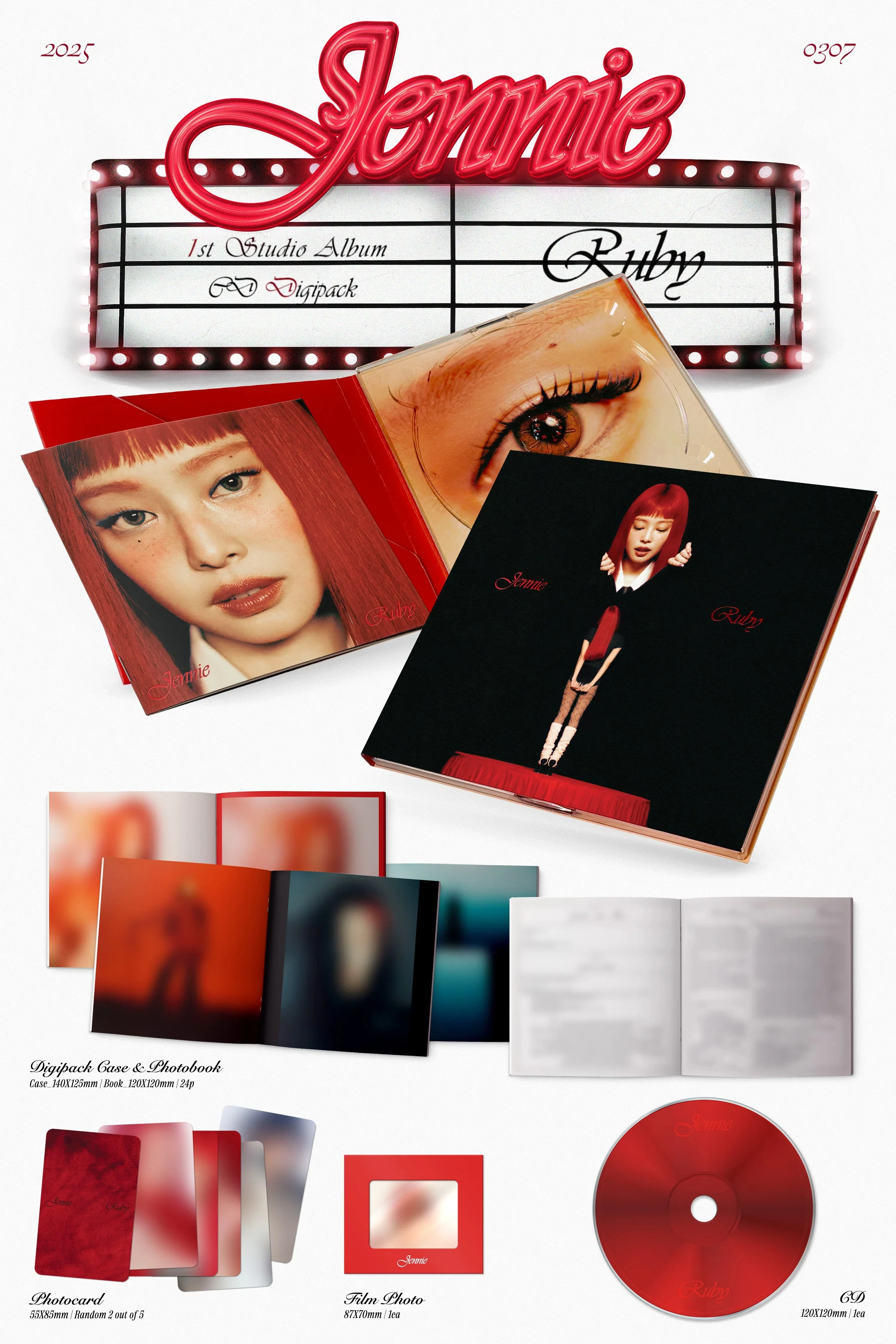 JENNIE (BLACKPINK) - RUBY (CD DIGIPACK VER.) - Image 2
