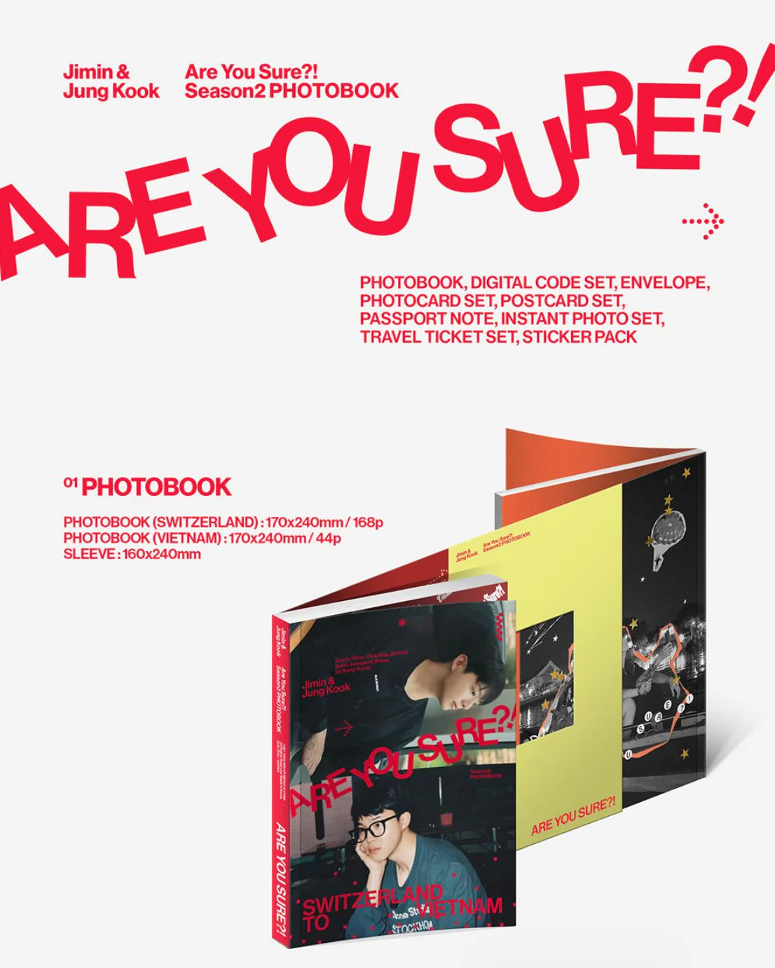 JIMIN X JUNGKOOK (BTS) - ARE YOU SURE?! SEASON2 (PHOTOBOOK) + Apple Music Gift - Image 4