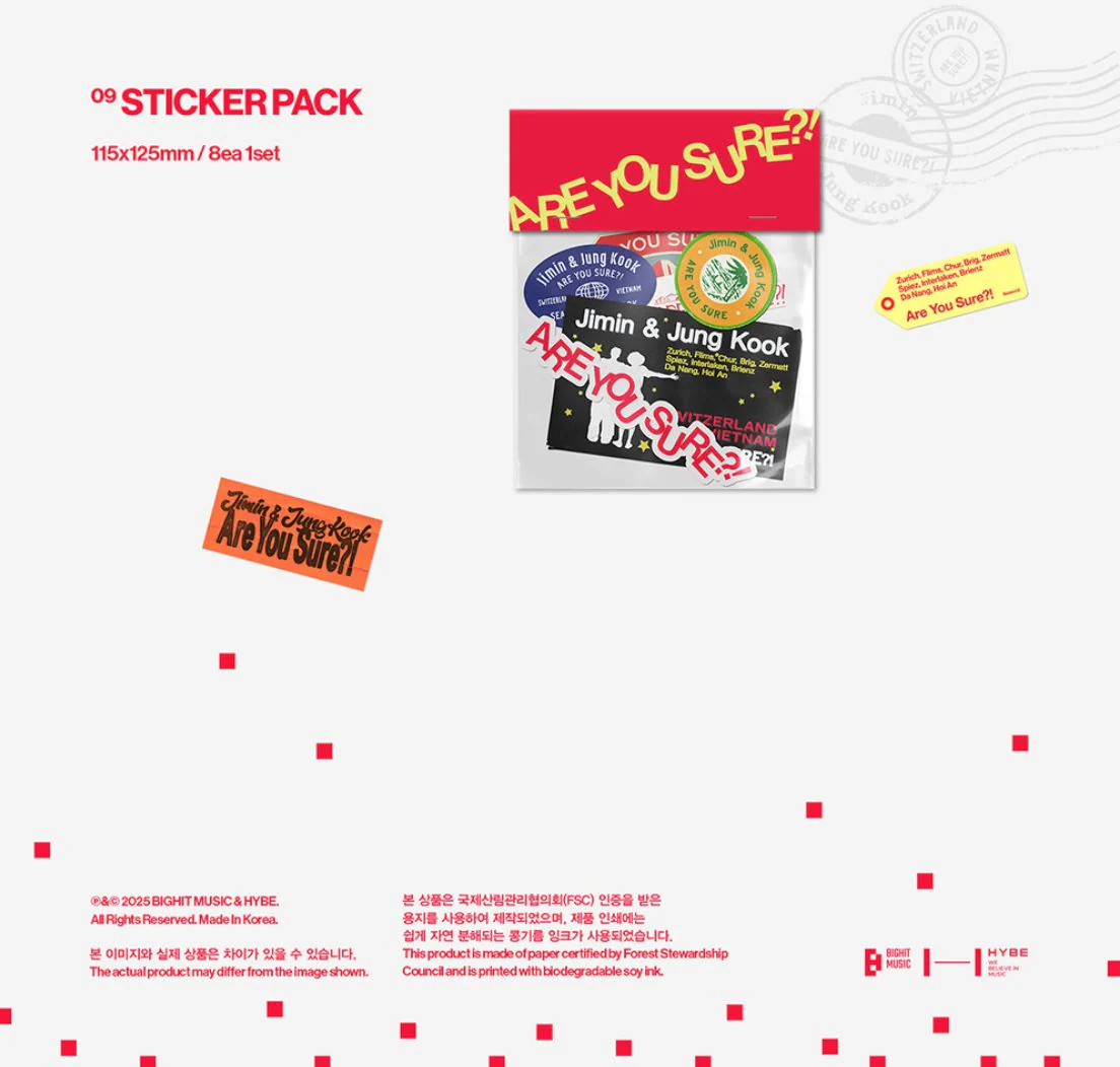JIMIN X JUNGKOOK (BTS) - ARE YOU SURE?! SEASON2 (PHOTOBOOK) + Weverse Gift - Image 9