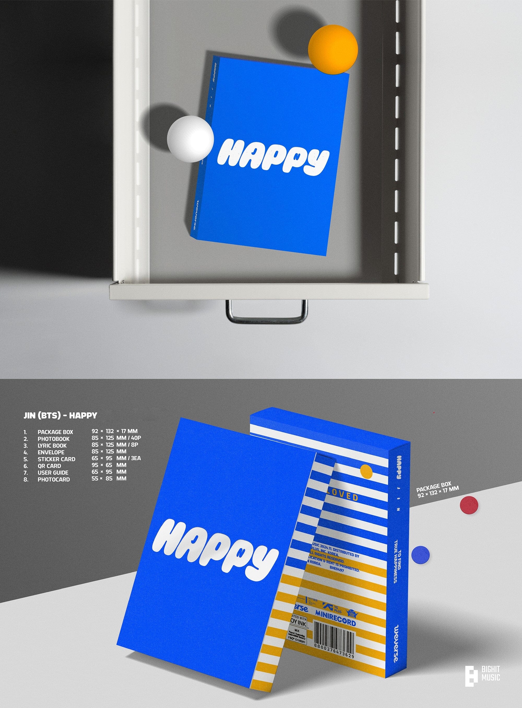 JIN (BTS) - HAPPY (WEVERSE ALBUM VER.) - Image 2
