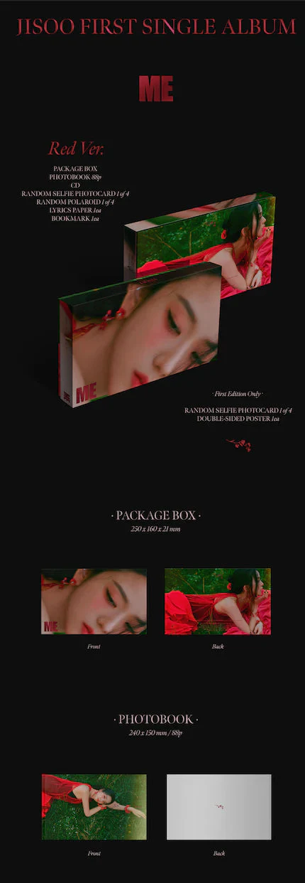 JISOO (BLACKPINK) - 1ST SINGLE ALBUM + WeVerse Gift (Set) - Image 2