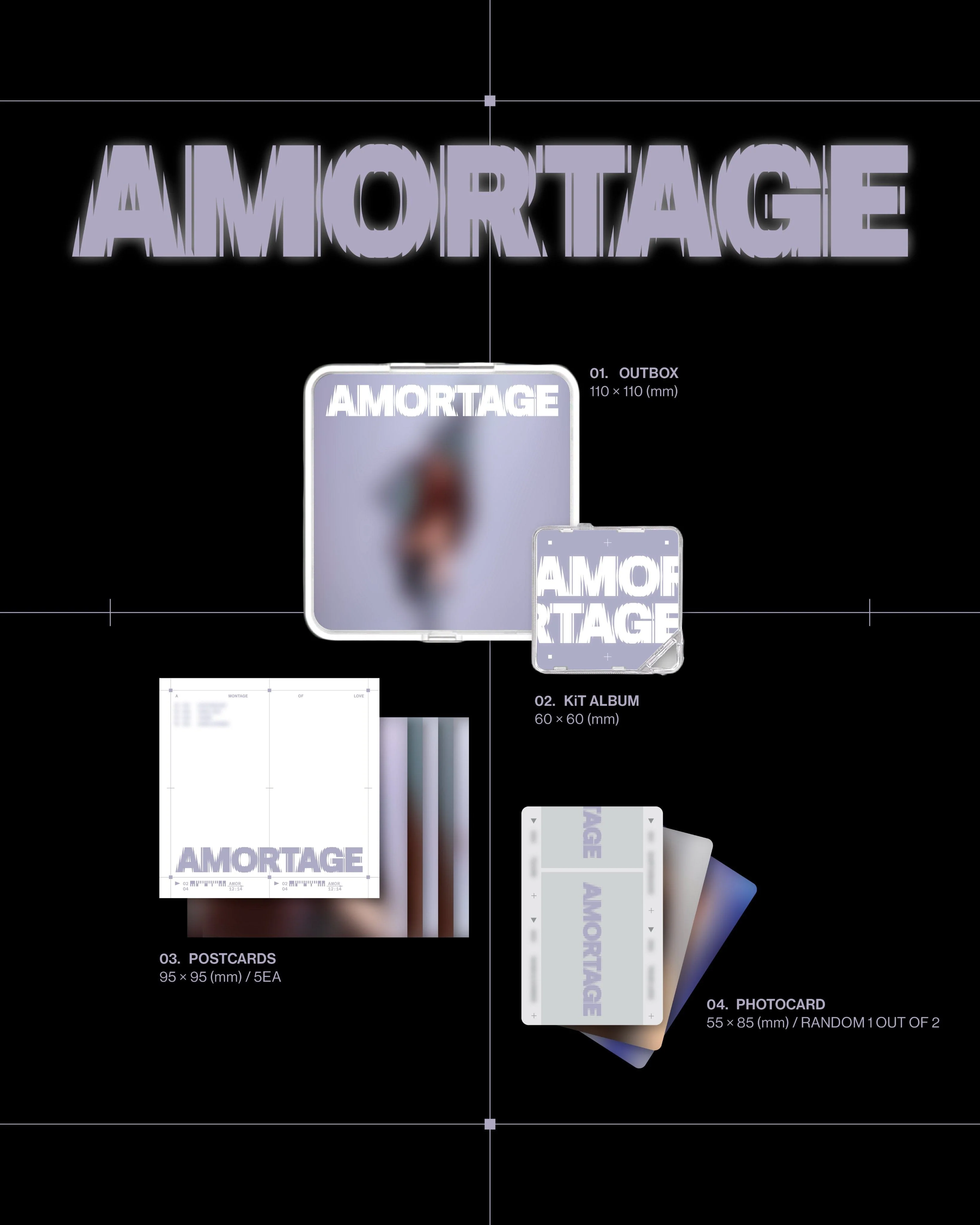 JISOO (BLACKPINK) - AMORTAGE (APP VER.) + YG Polaroid Photocard - Image 3