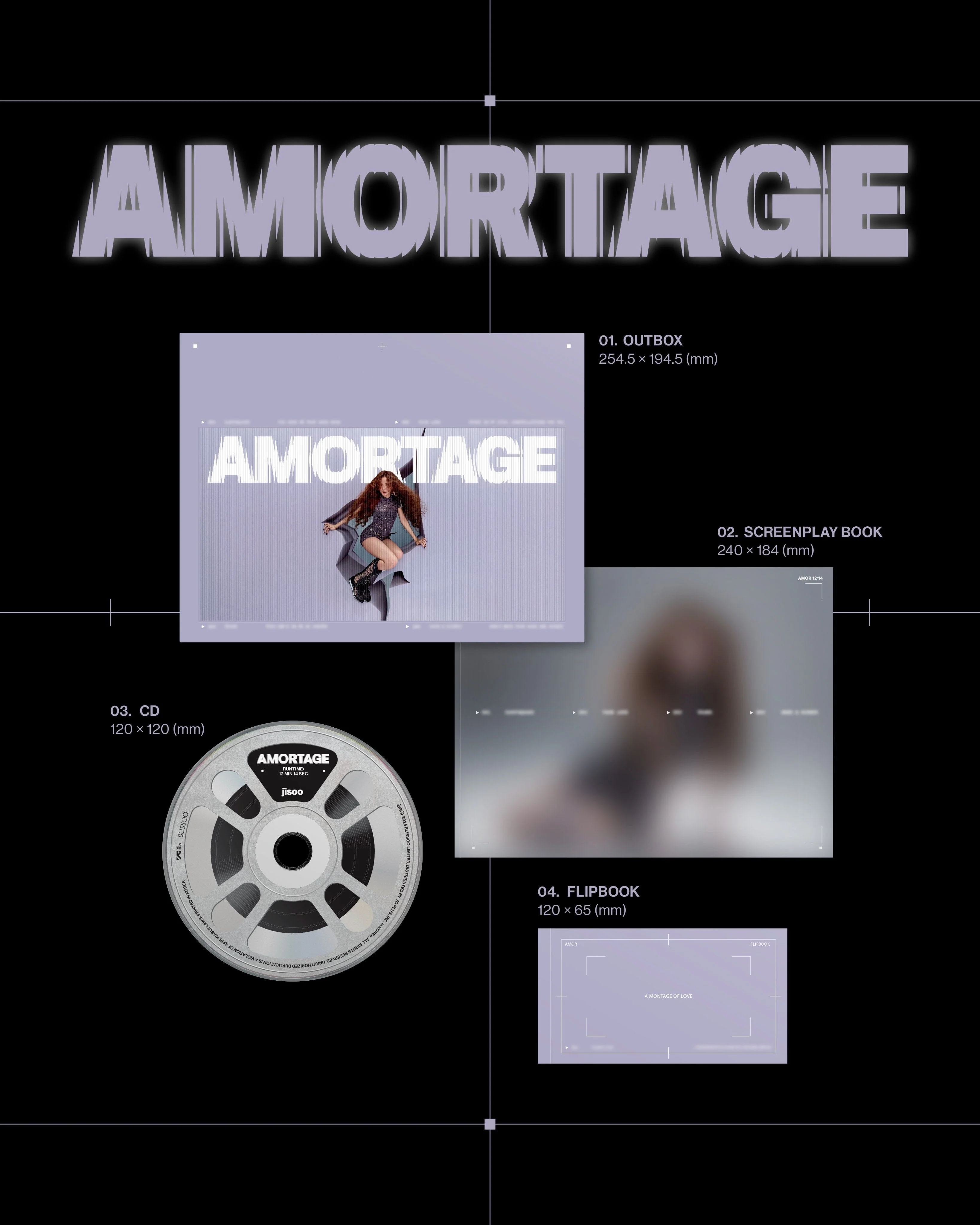 JISOO (BLACKPINK) - AMORTAGE (EXCLUSIVE EDITION) + YG Photocard - Image 3