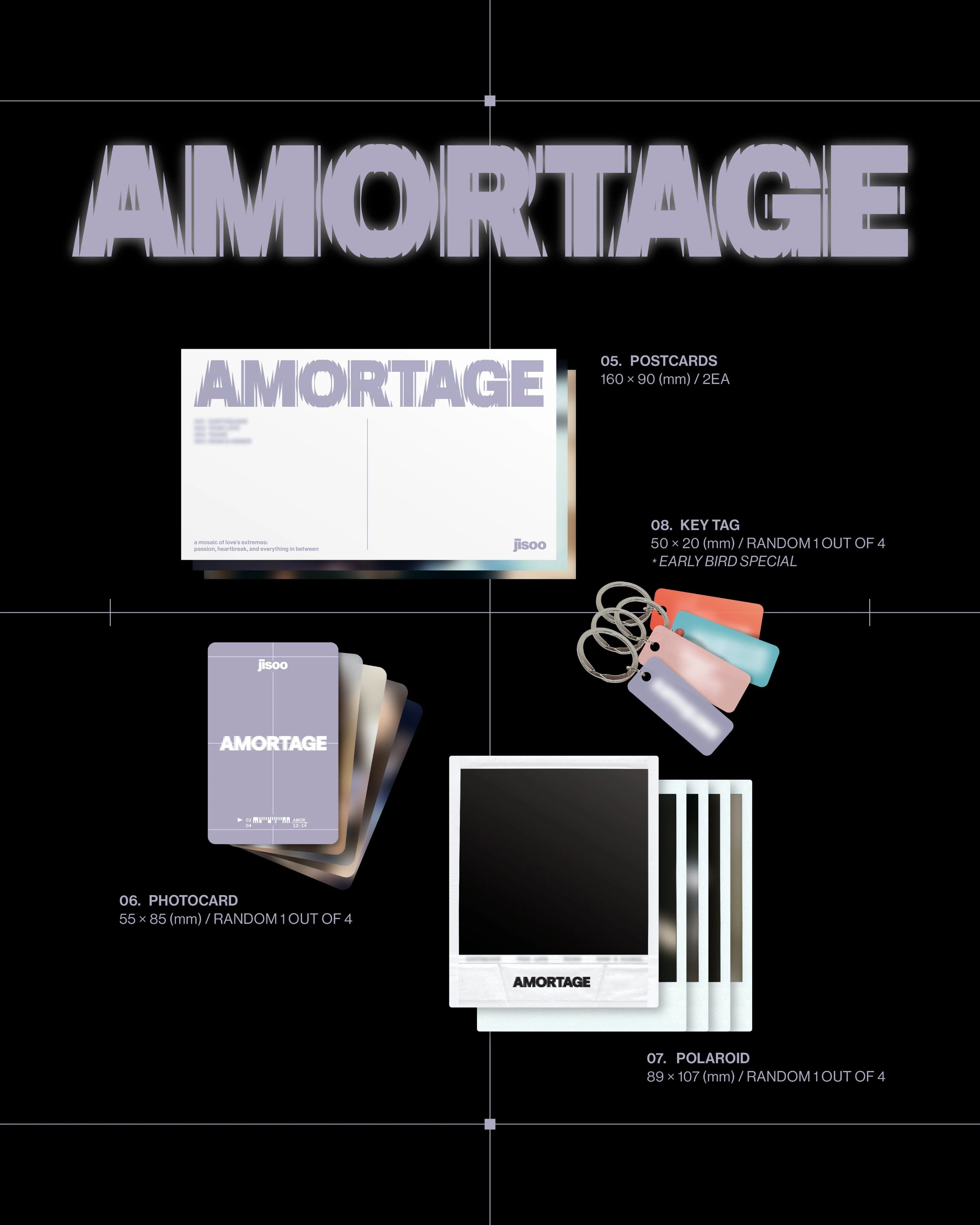 JISOO (BLACKPINK) - AMORTAGE (EXCLUSIVE EDITION) + YG Photocard - Image 4