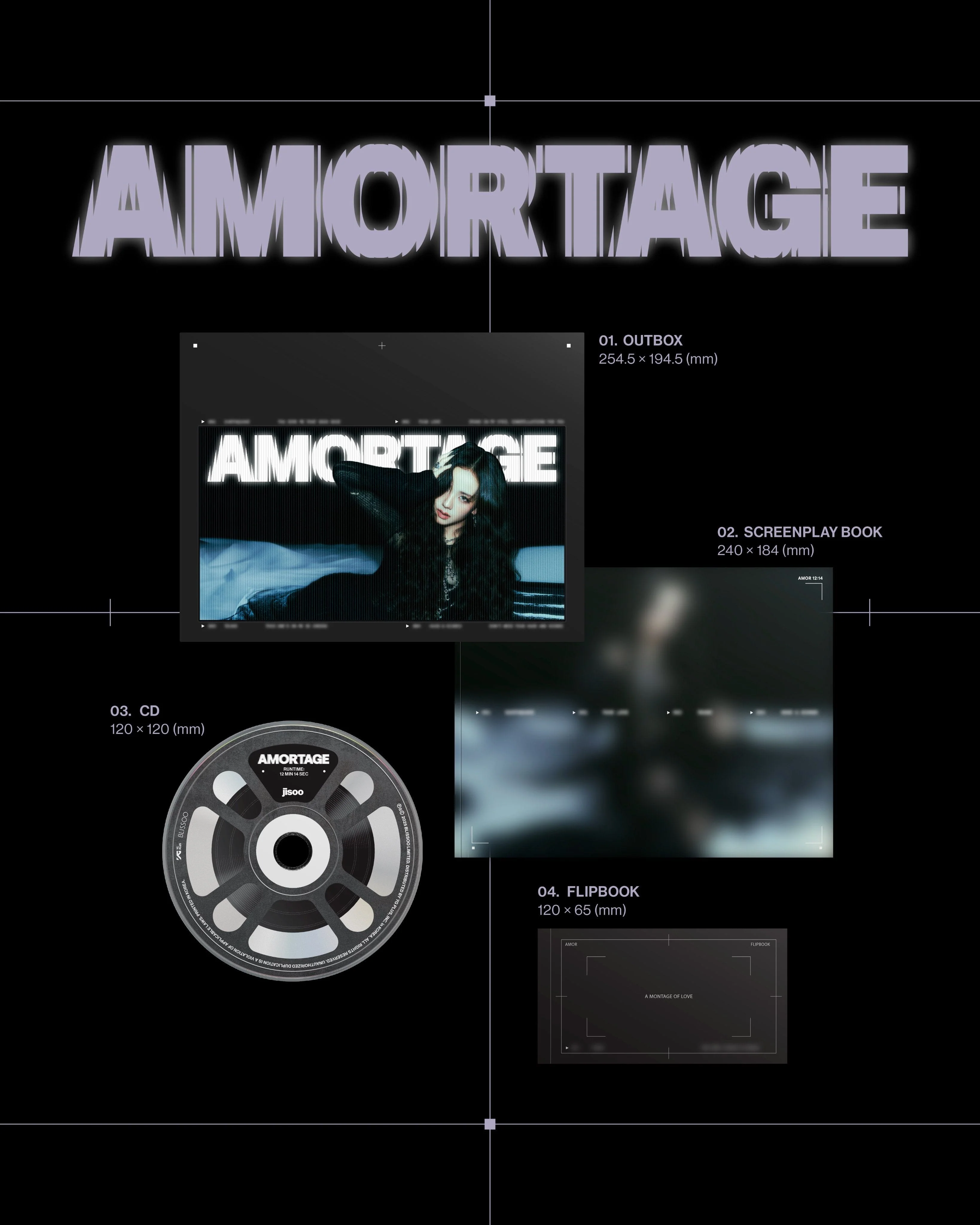 JISOO (BLACKPINK) - AMORTAGE (EXCLUSIVE EDITION) + YG Photocard - Image 7