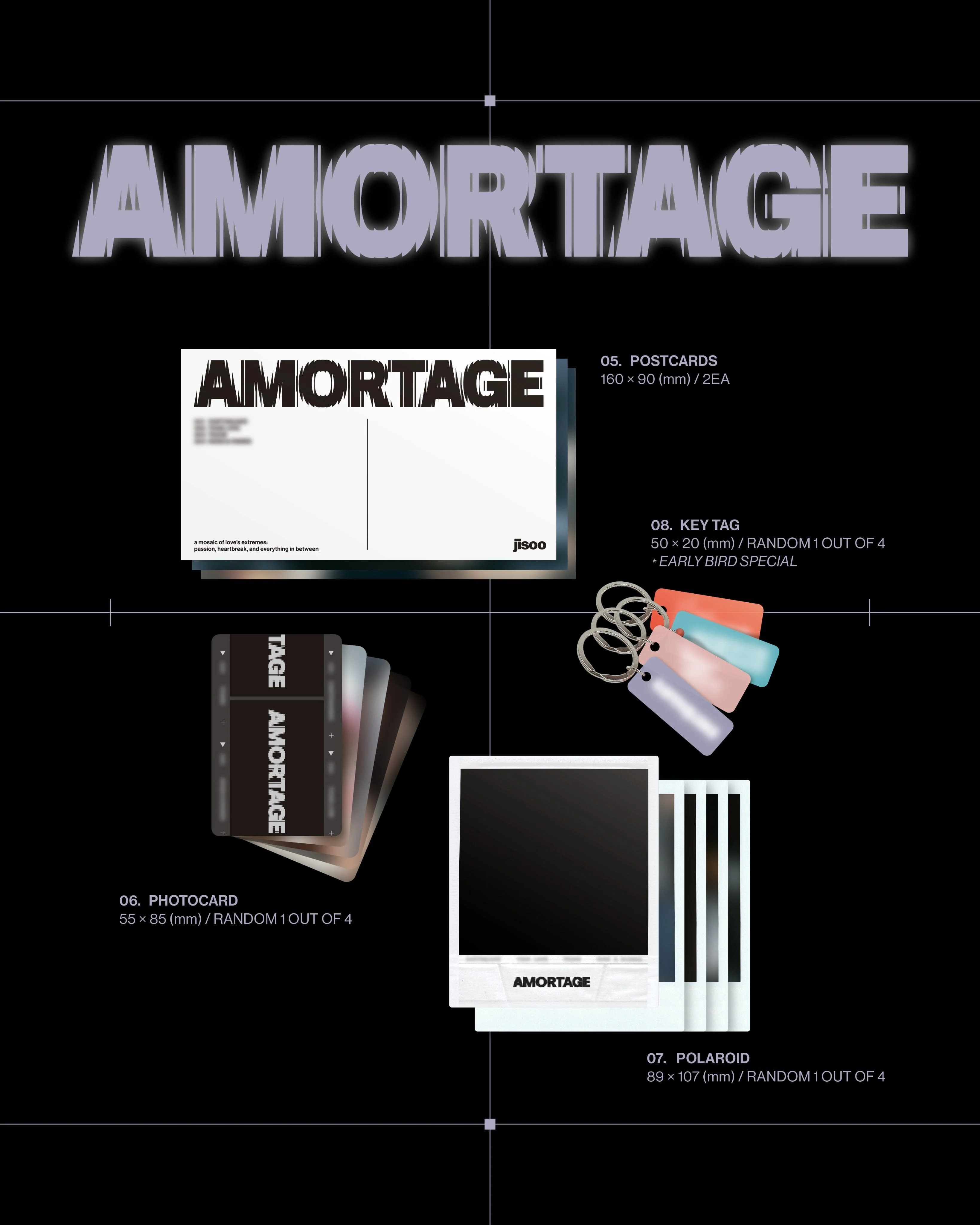 JISOO (BLACKPINK) - AMORTAGE (EXCLUSIVE EDITION) + YG Photocard - Image 8