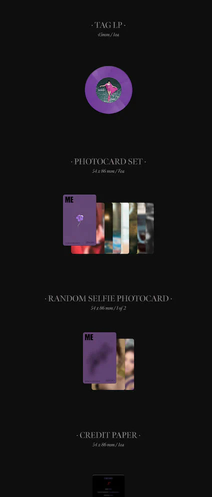 JISOO - FIRST SINGLE ALBUM [ME] YG TAG ALBUM (LP Ver.) - Image 3