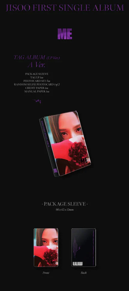 JISOO - FIRST SINGLE ALBUM [ME] YG TAG ALBUM (LP Ver.) - Image 5