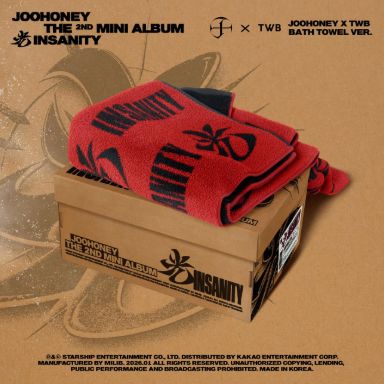 JOOHONEY (MONSTA X) -  光 (INSANITY) (JOOHONEY X TWB BATH TOWEL VER.)
