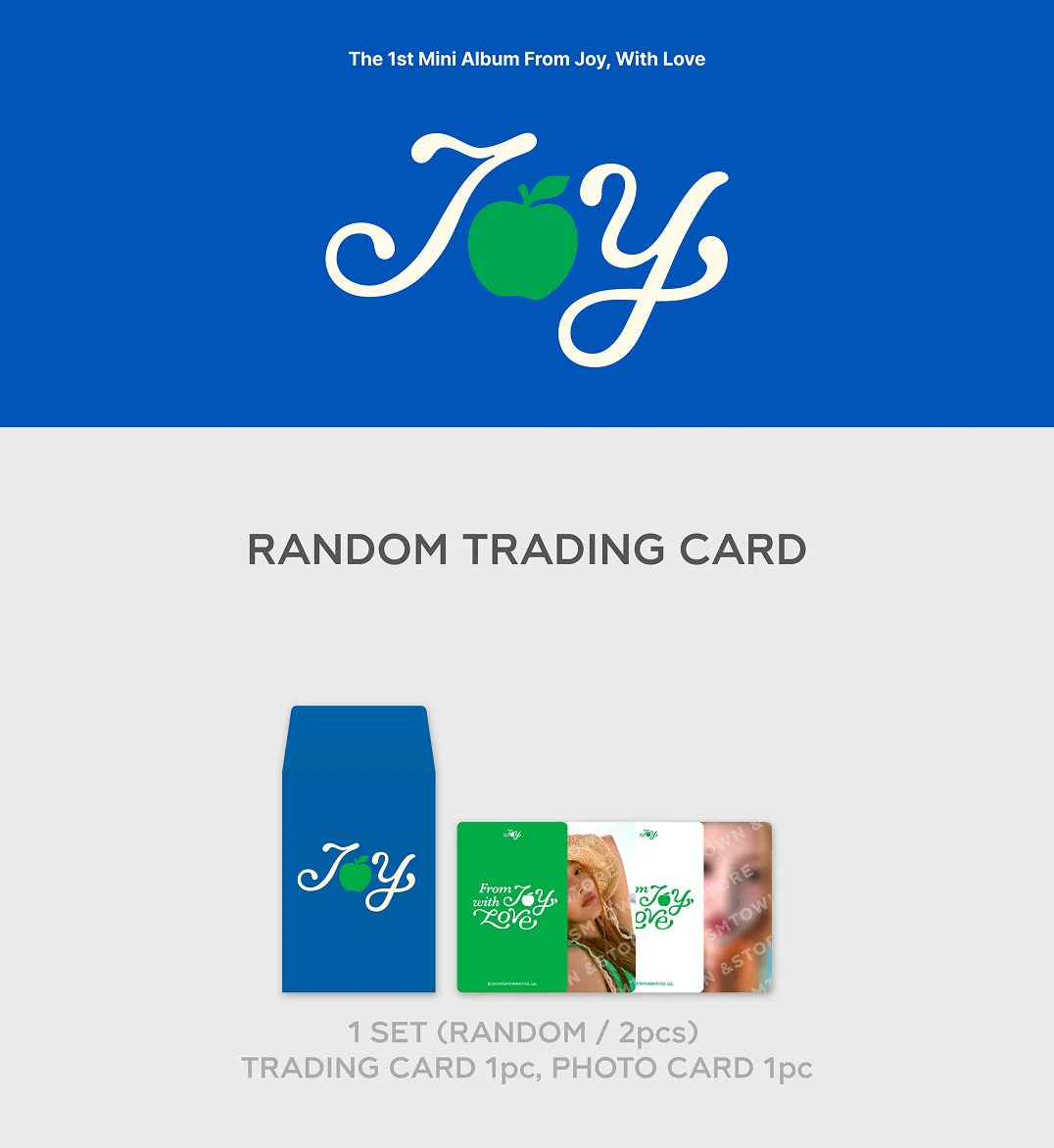 JOY (RED VELVET) - RANDOM TRADING CARD (FROM JOY, WITH LOVE) - Image 2