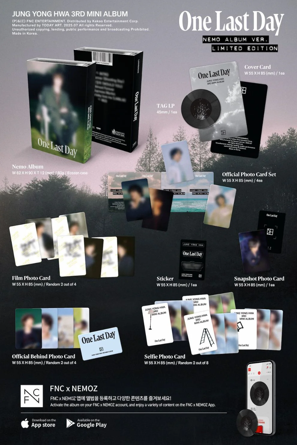 JUNG YONG HWA (CNBLUE) - ONE LAST DAY (LIMITED EDITION) - Image 2