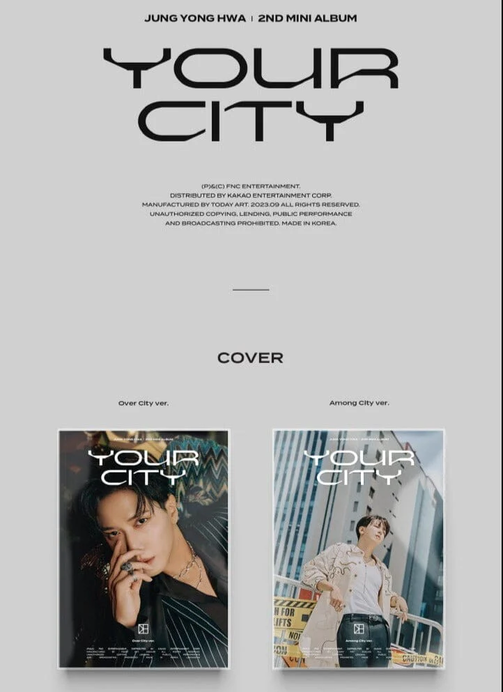 JUNG YONG HWA – YOUR CITY (2ND MINI ALBUM) - Image 2