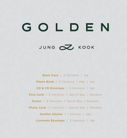 JUNGKOOK (BTS) - GOLDEN (1ST SOLO ALBUM) + Weverse Gift - Image 2
