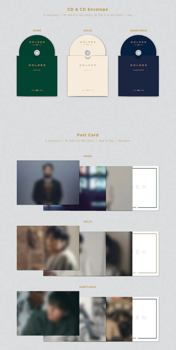 JUNGKOOK (BTS) - GOLDEN (1ST SOLO ALBUM) + Weverse Gift - Image 5
