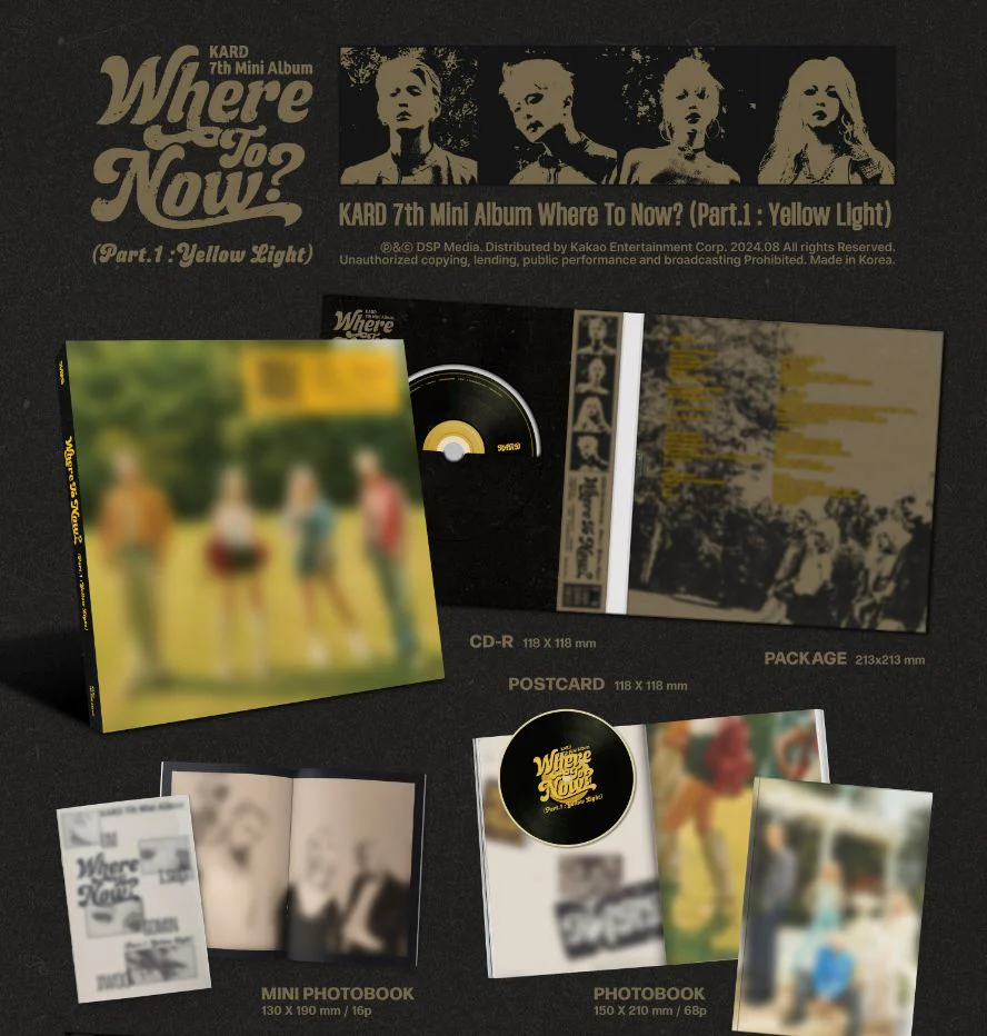 KARD - WHERE TO NOW? (PART.1 : YELLOW LIGHT) (7TH MINI ALBUM) - Image 2