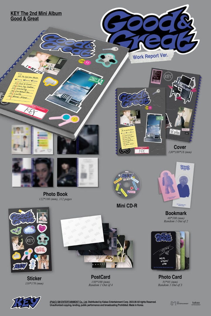 KEY (SHINee) - GOOD & GREAT (2ND MINI ALBUM) WORK REPORT VER. - Image 2