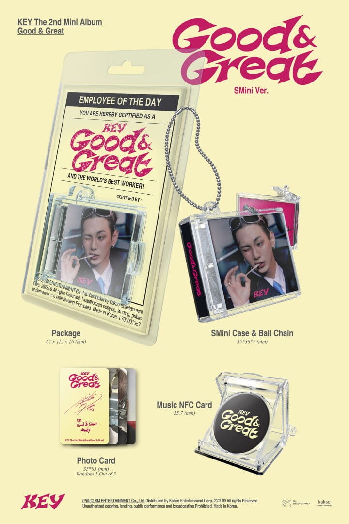 KEY (SHINee) - GOOD & GREAT (2ND MINI ALBUM) SMINI VER. - Image 2