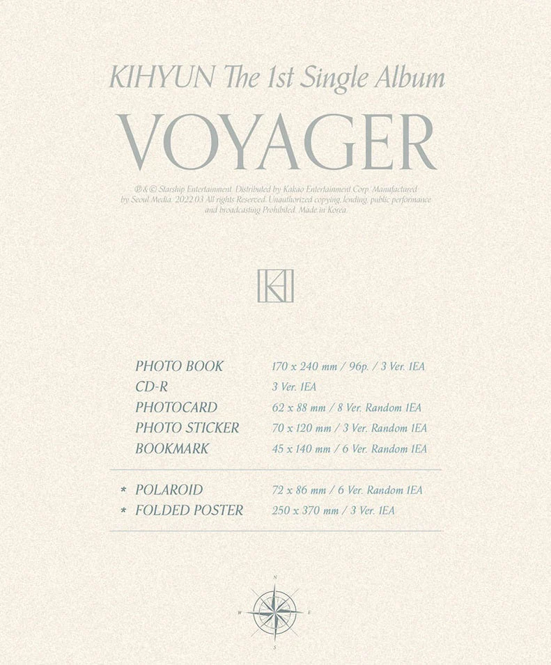 KIHYUN - VOYAGER (1ST SINGLE ALBUM) - Image 2