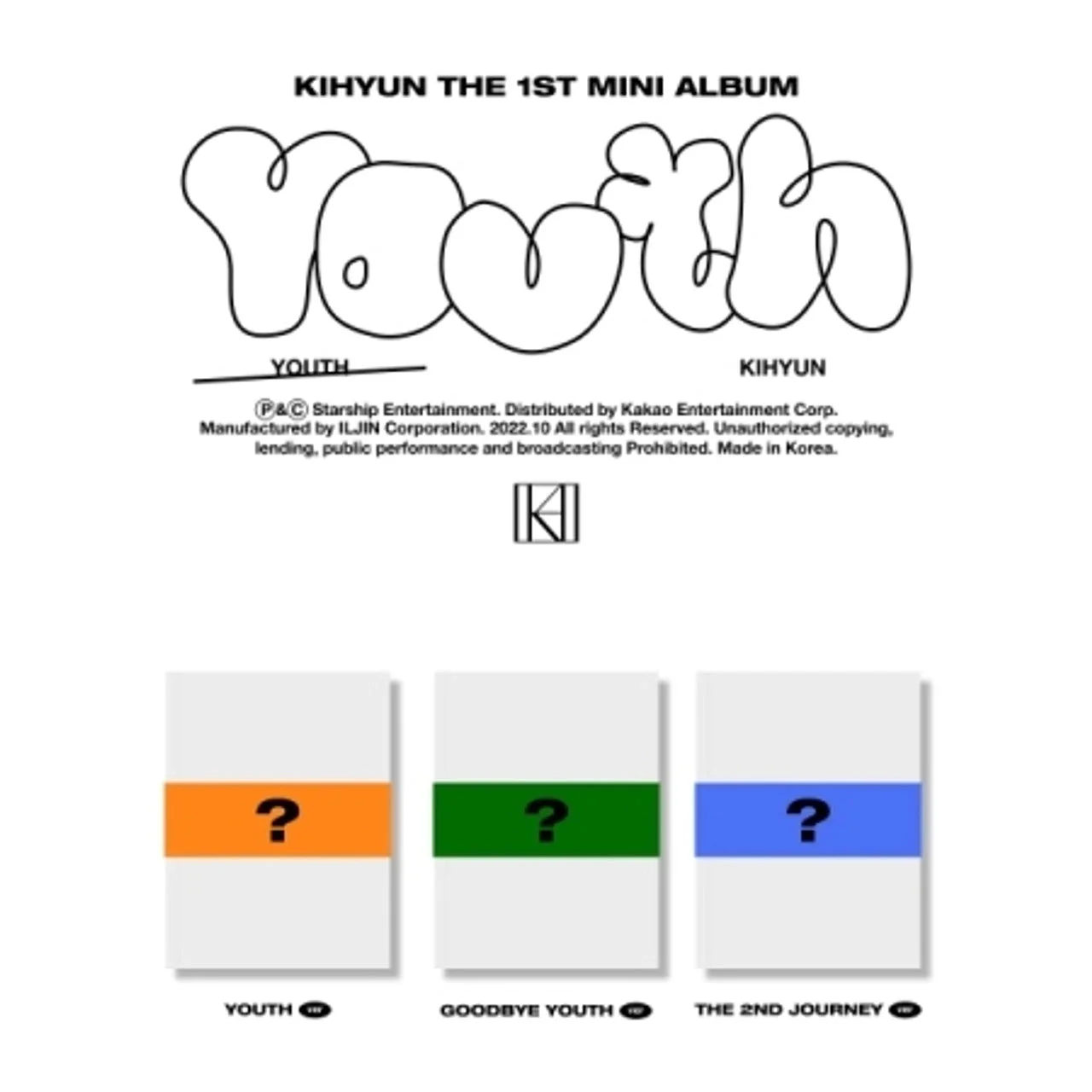 KIHYUN - [YOUTH] (1st Mini Album)