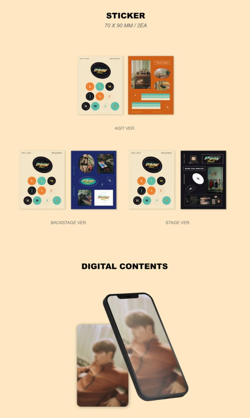 KIM JAE HWAN - PONYTAIL (POCA ALBUM) - Image 5