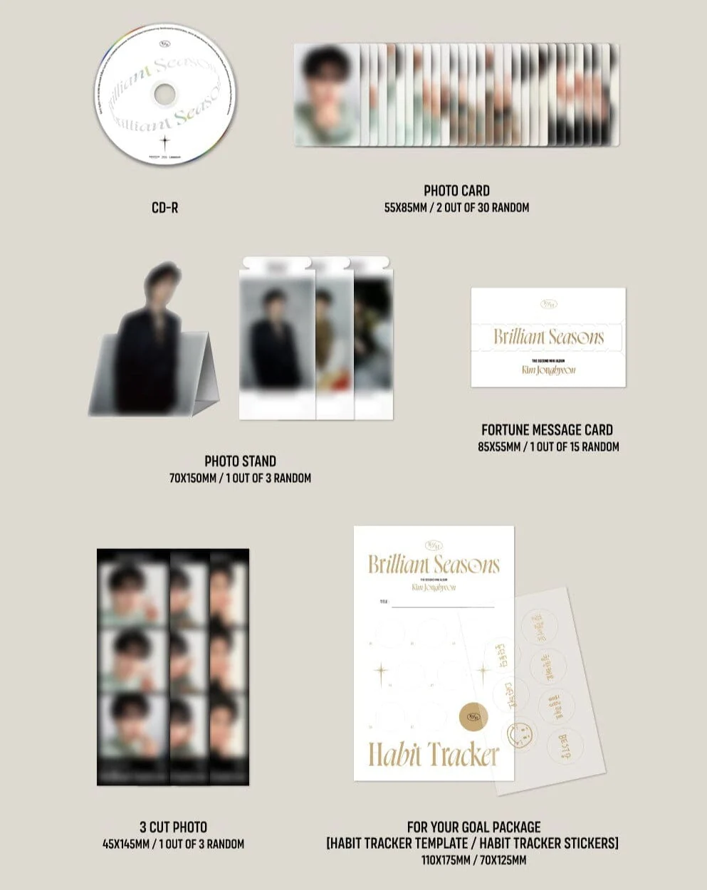 KIM JONGHYEON - BRILLIANT SEASONS (2ND MINI ALBUM) - Image 3