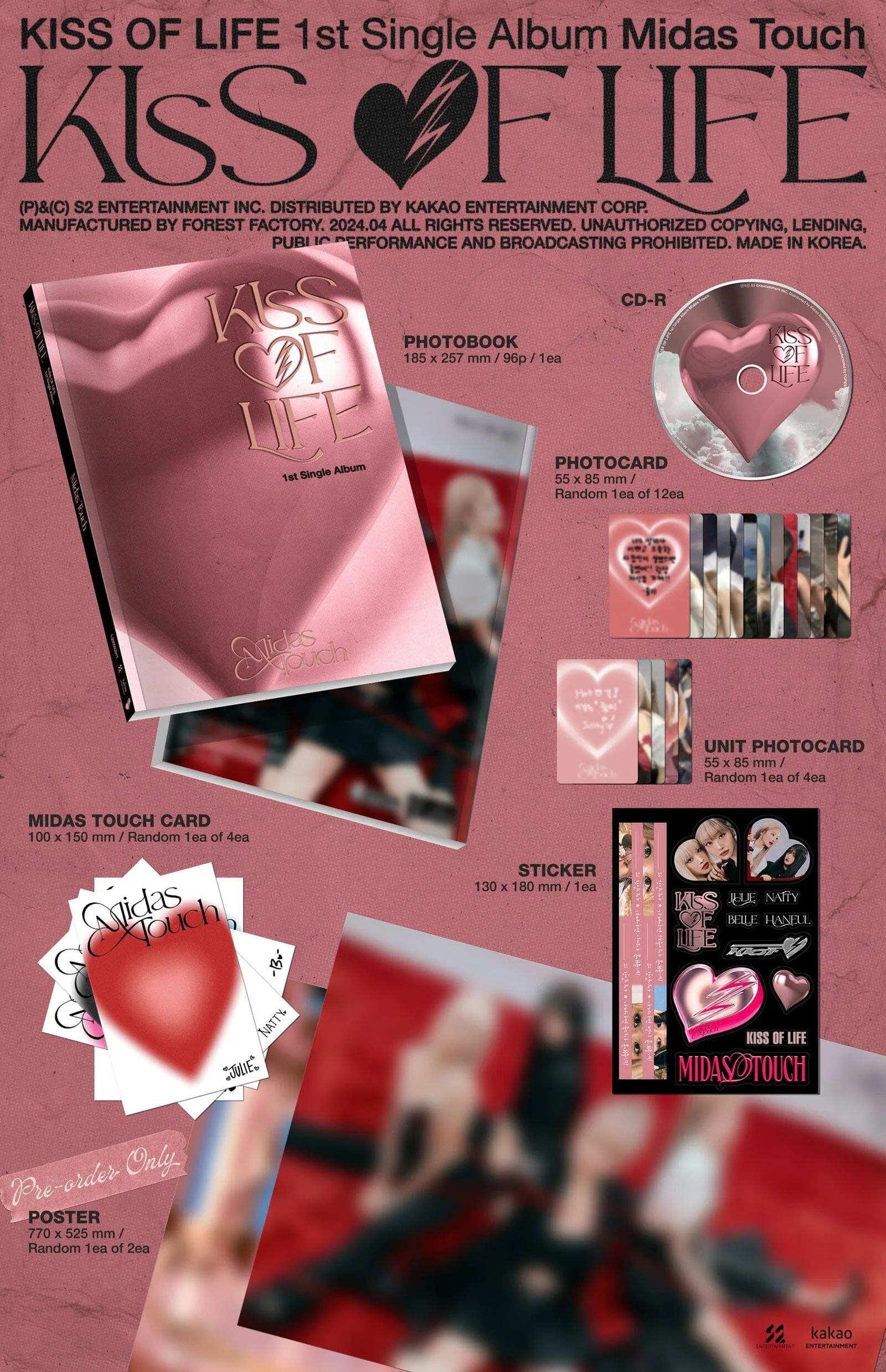 KISS OF LIFE - MIDAS TOUCH (1ST SINGLE ALBUM) PHOTOBOOK VER. - Image 2