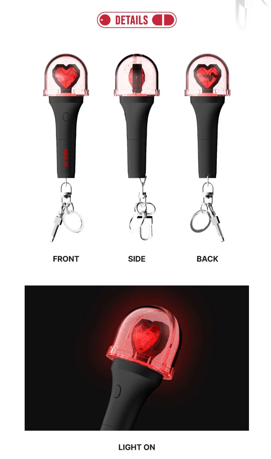 KISS OF LIFE - OFFICIAL MINI LIGHT KEYRING - Image 3