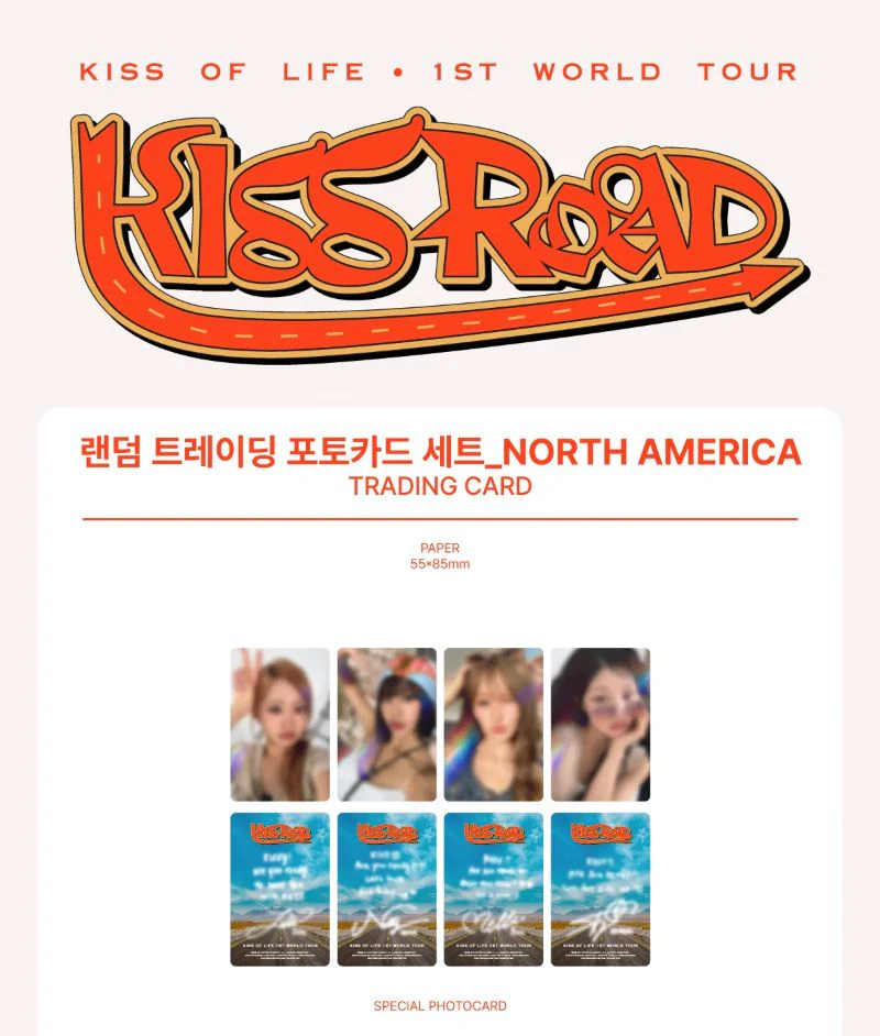 KISS OF LIFE - TRADING CARD (1ST WORLD TOUR 'KISS ROAD' NORTH AMERICA) - Image 2