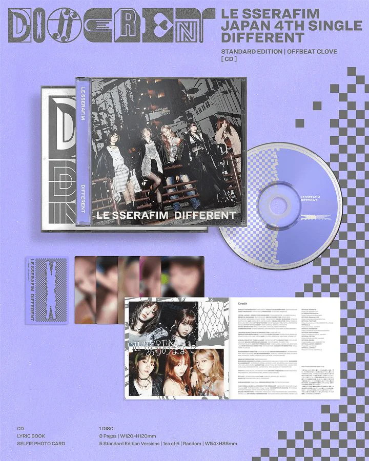 LE SSERAFIM - DIFFERENT (JAPAN 4TH SINGLE) + Weverse Gift - Image 3