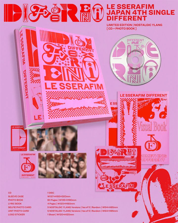 LE SSERAFIM - DIFFERENT (JAPAN 4TH SINGLE) + Weverse Gift - Image 7