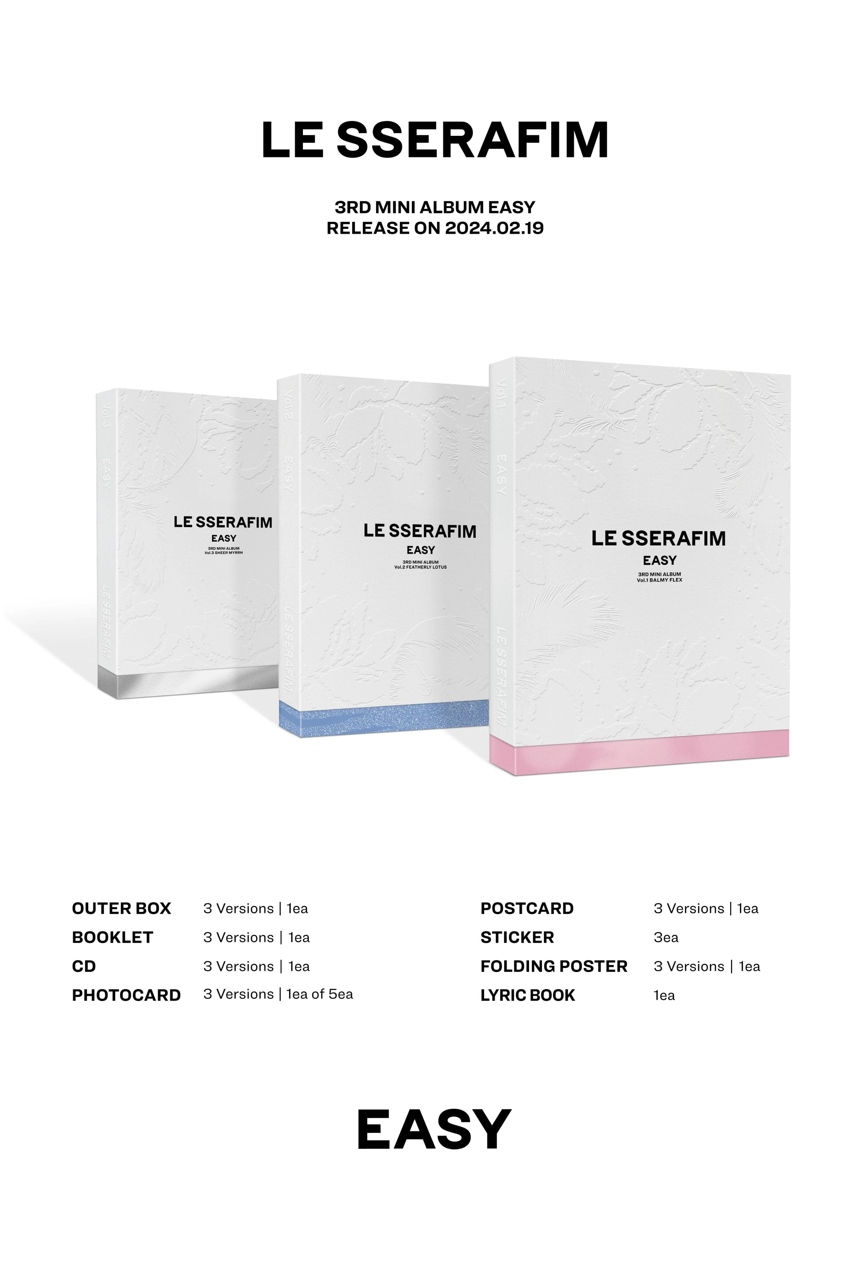 LE SSERAFIM - EASY (3RD MINI ALBUM) - Image 2