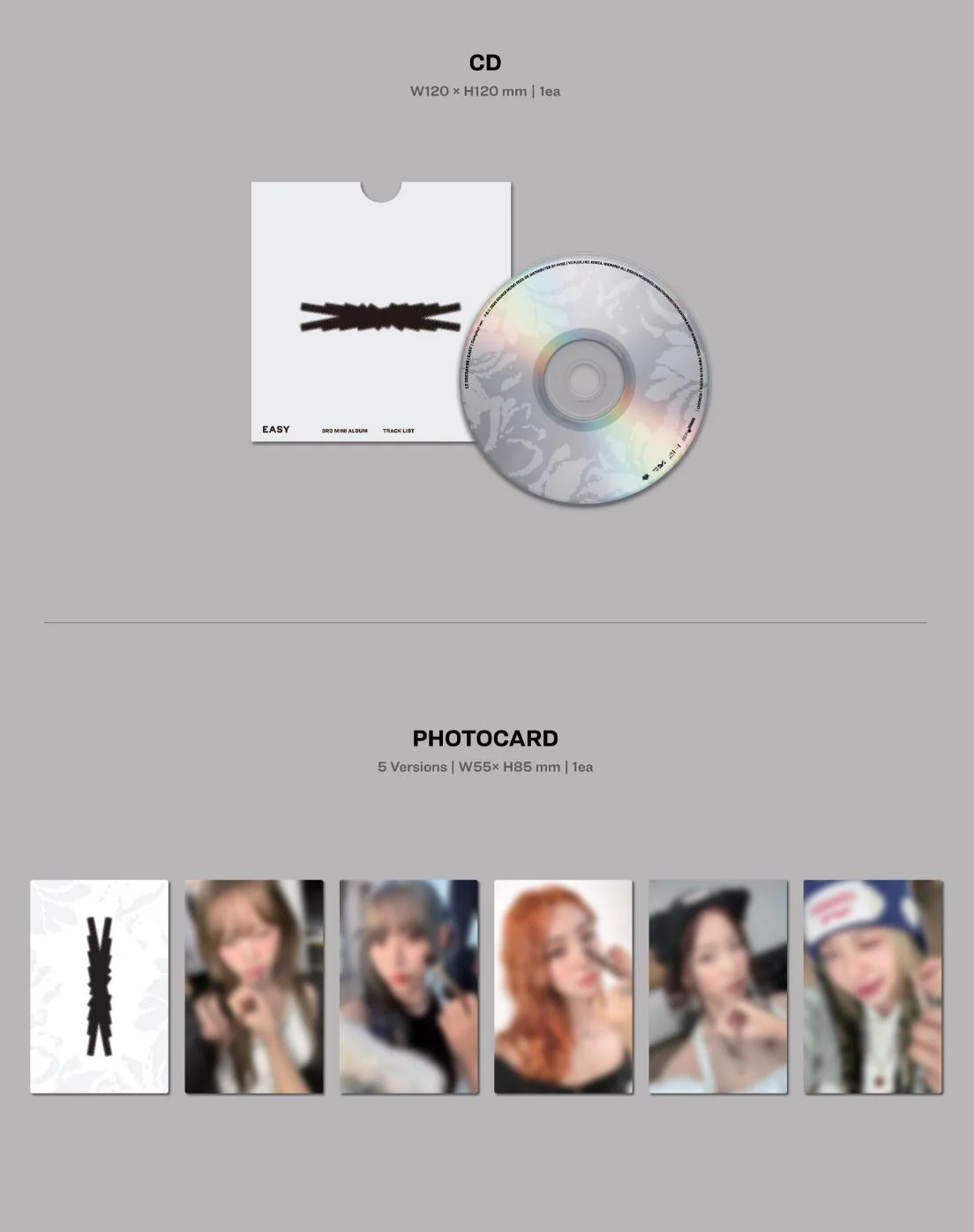 LE SSERAFIM - EASY (3RD MINI ALBUM) COMPACT VER. - Image 5
