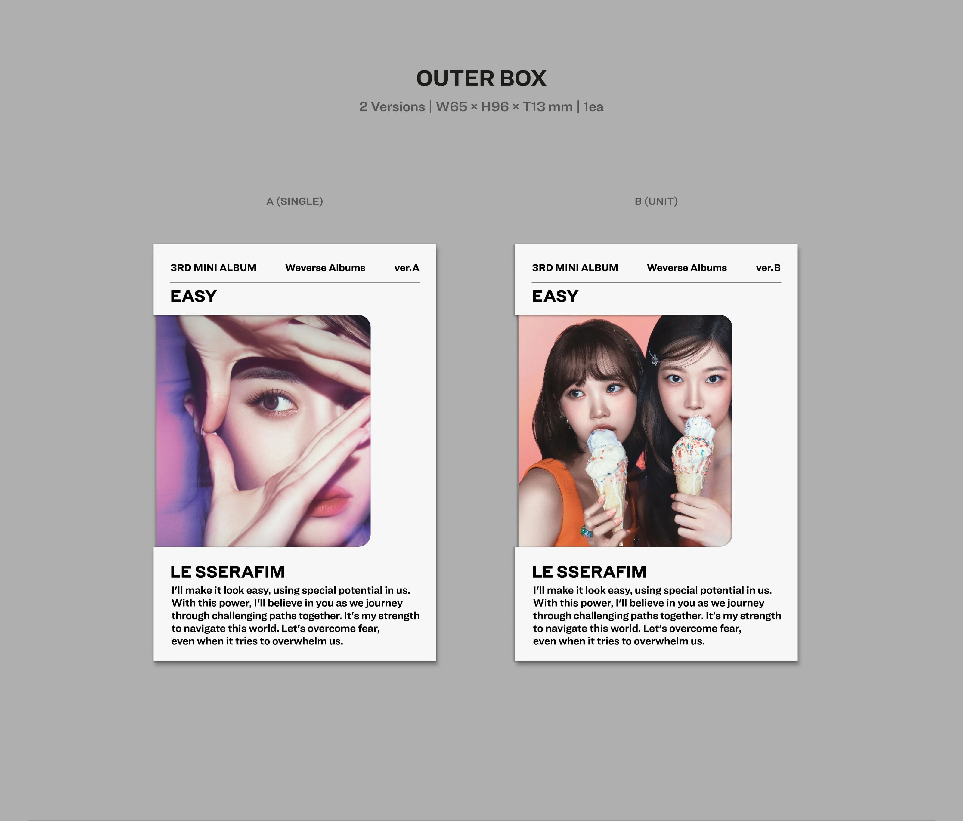 LE SSERAFIM - EASY (3RD MINI ALBUM) WEVERSE ALBUMS VER. - Image 3