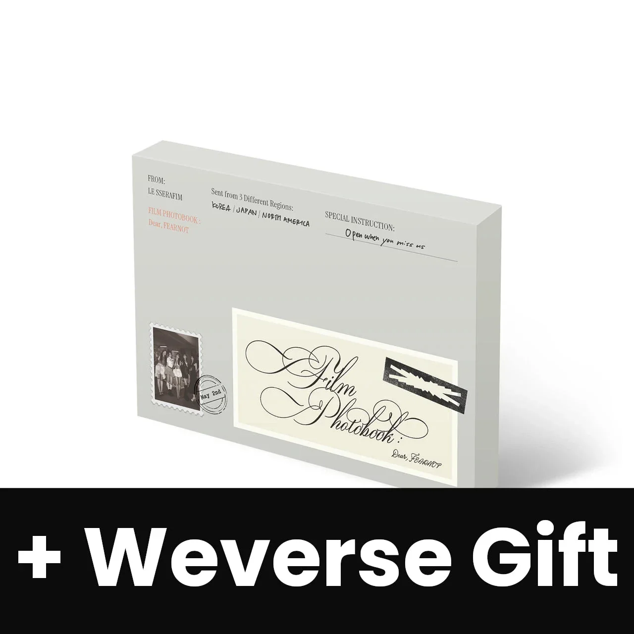 LE SSERAFIM - FILM PHOTOBOOK : DEAR, FEARNOT + Weverse Gift