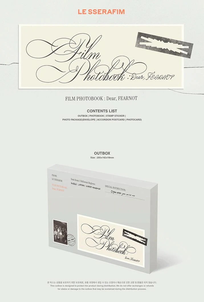 LE SSERAFIM - FILM PHOTOBOOK : DEAR, FEARNOT + Weverse Gift - Image 5