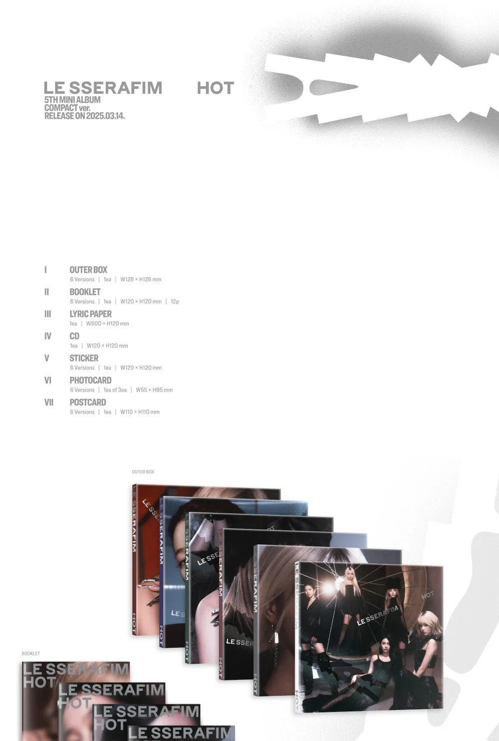 LE SSERAFIM - HOT (COMPACT VER.) - Image 2