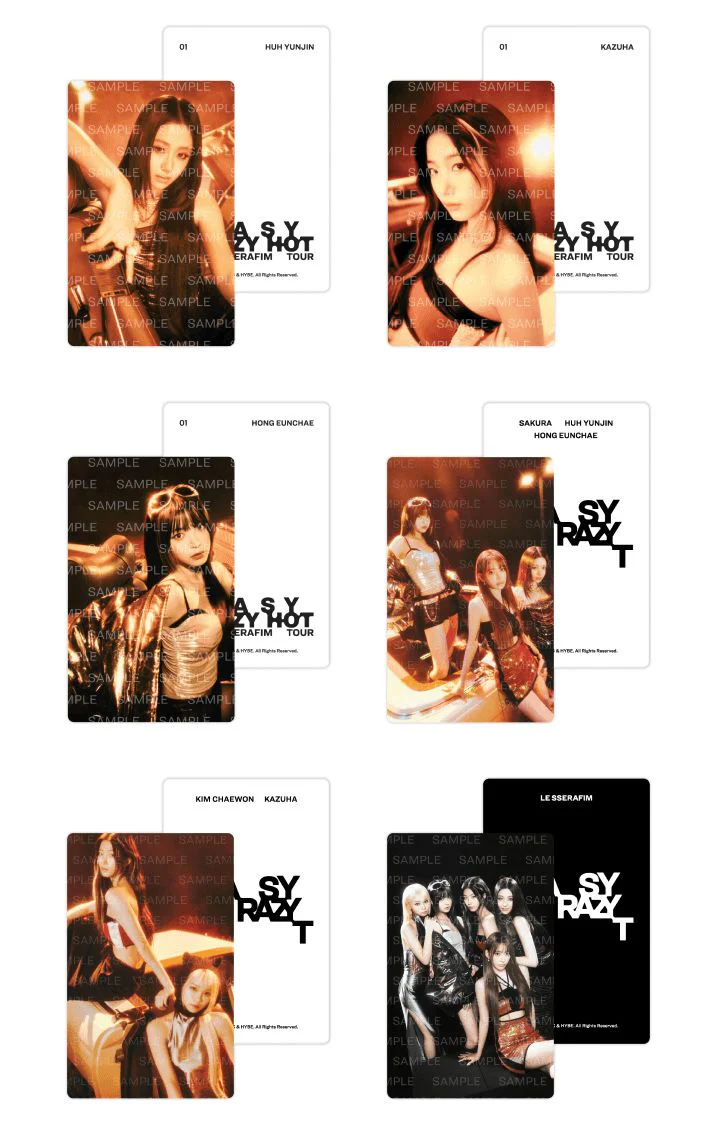 LE SSERAFIM - MINI PHOTO CARD (2025 LE SSERAFIM TOUR 'EASY CRAZY HOT' MD) - Image 3