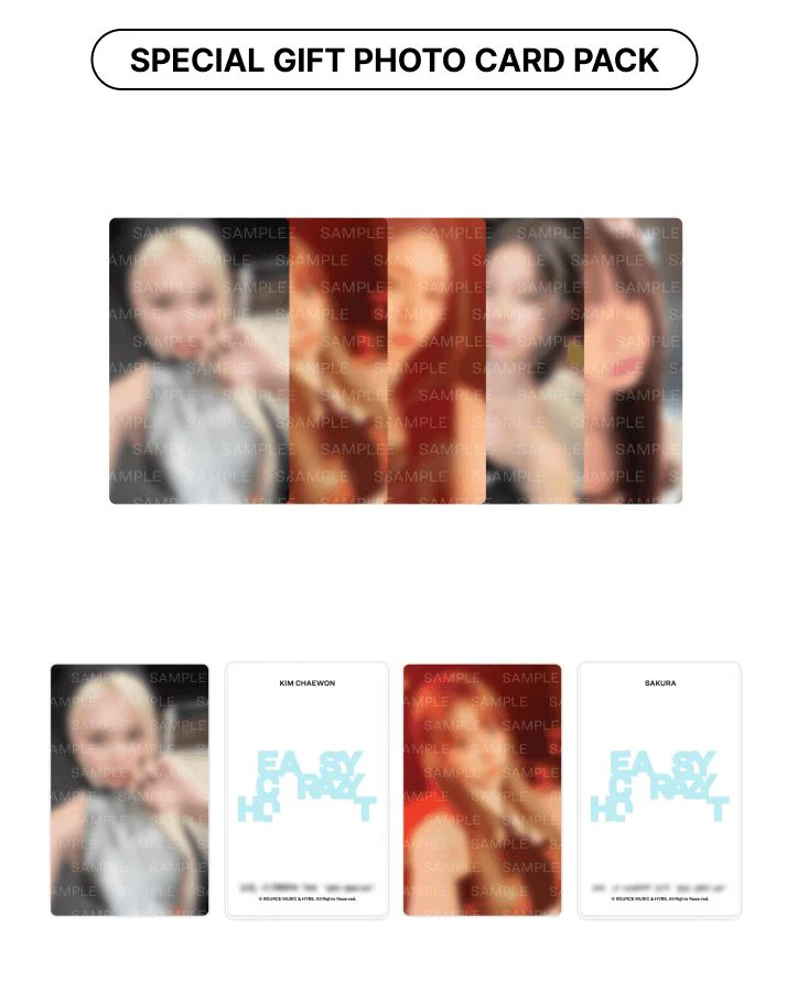 LE SSERAFIM - MINI PHOTO CARD (2025 LE SSERAFIM TOUR 'EASY CRAZY HOT' MD) - Image 9