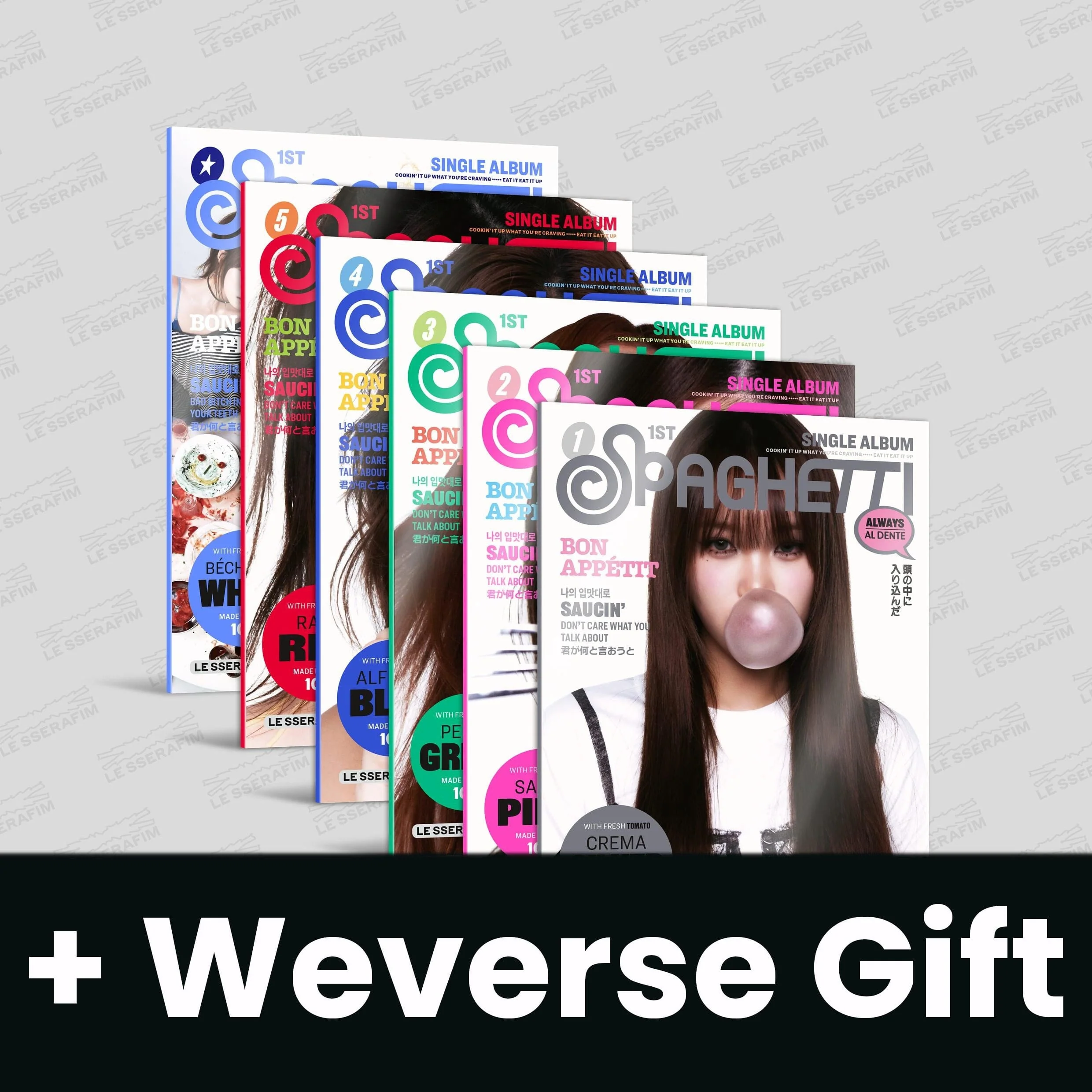 LE SSERAFIM - SPAGHETTI (COMPACT VER.) + Weverse Gift